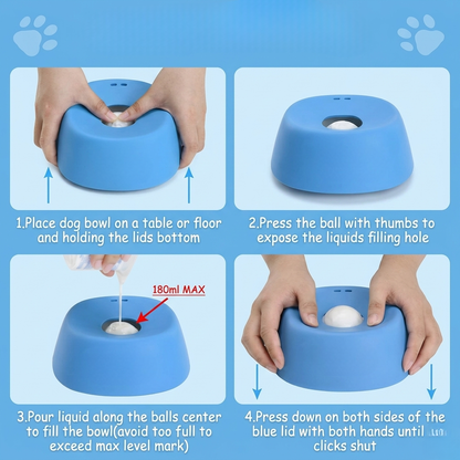 PawPulse - Slow Feeder Dog Bowl for Liquid Treat