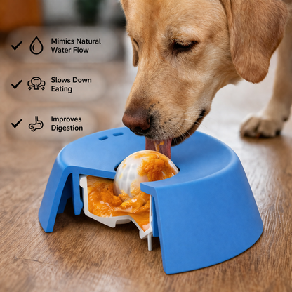 PawPulse - Slow Feeder Dog Bowl for Liquid Treat